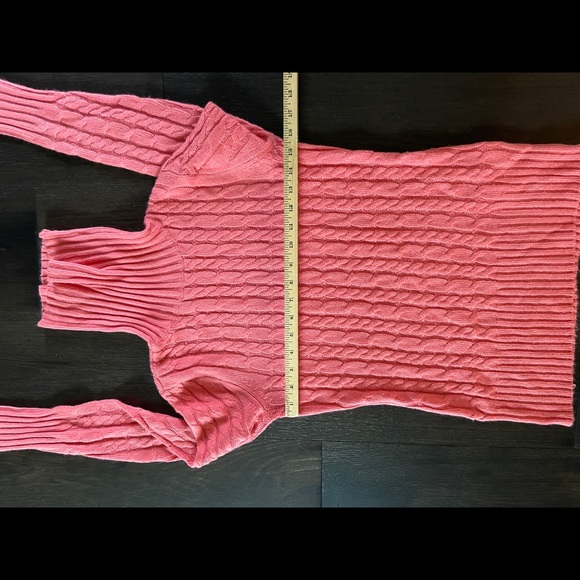 Peach turtleneck wool sweater - Picture 5 of 7